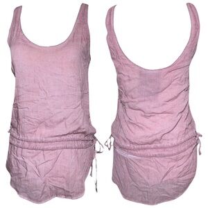 YOUNG‎ FABULOUS & BROKE Scoop Neck Drawstring Tank